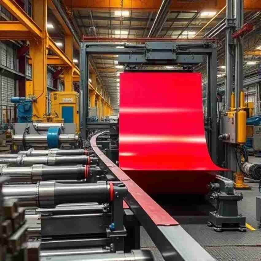 خط تولید ورق گالوانیزه رنگی در کارخانه