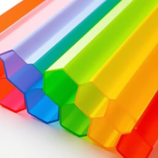 ورق پلی کربنات لانه زنبوری رنگی